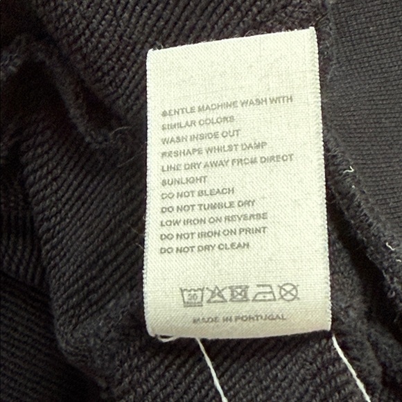 Pangaia lightweight cotton hoodie in black, size medium - Picture 11 of 13